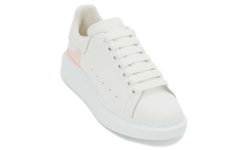 (WMNS) Alexander McQueen Oversized Sneaker 'White Pink Heel' 650789WHZ4U9648