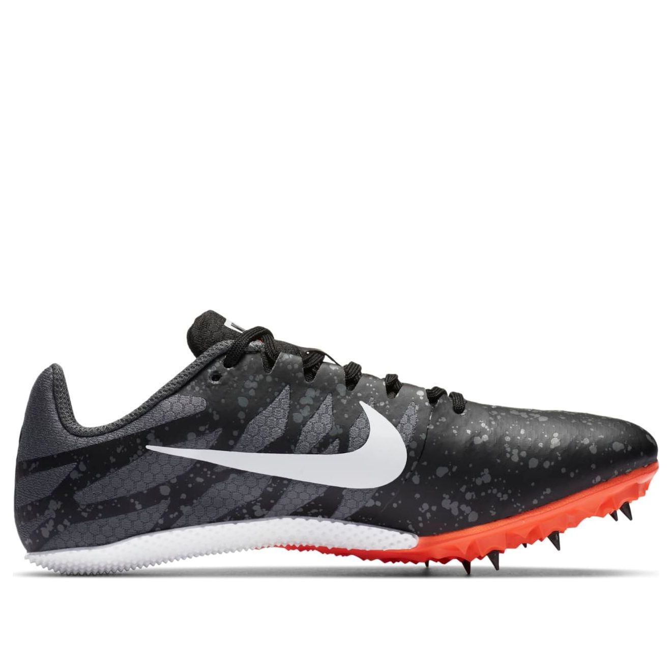 (WMNS) Nike Air Zoom Rival S 9 Spikes 'Paint Splatter Black Iron Grey' 907565-008