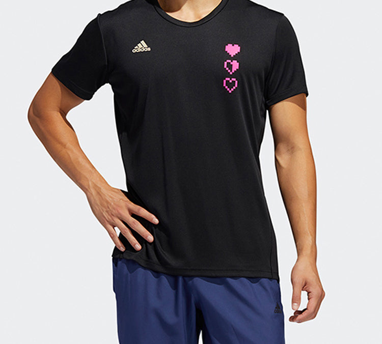 adidas 25/7 Running Sports Short-sleeve Men Black 7 Tee FL6823