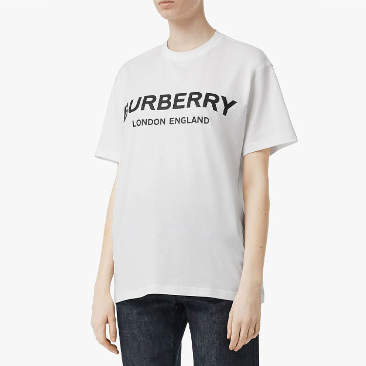 Burberry SS21 Logo Printing Short Sleeve White 80125601