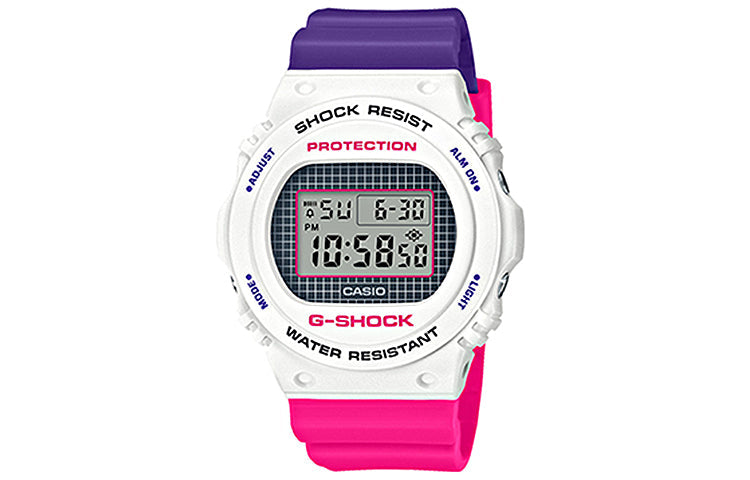 CASIO Baby-G 'White' DW-5700THB-7PR+BGD-570THB-7PR
