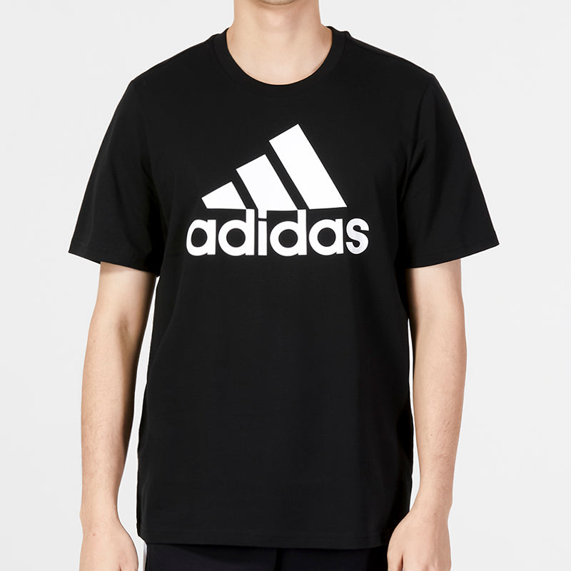 adidas Essentials Single Jersey Big Logo T-shirt 'Black' IC9347