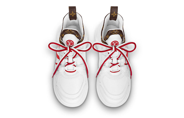 (WMNS) LOUIS VUITTON Archlight 1.0 Sneakers 'White with Red Heart and Bowtie' 1A99FL