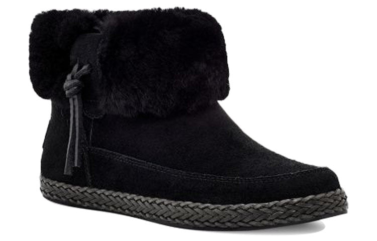 (WMNS) UGG Elowen Fleece Lined Snow Boots Black 1113593-BLK