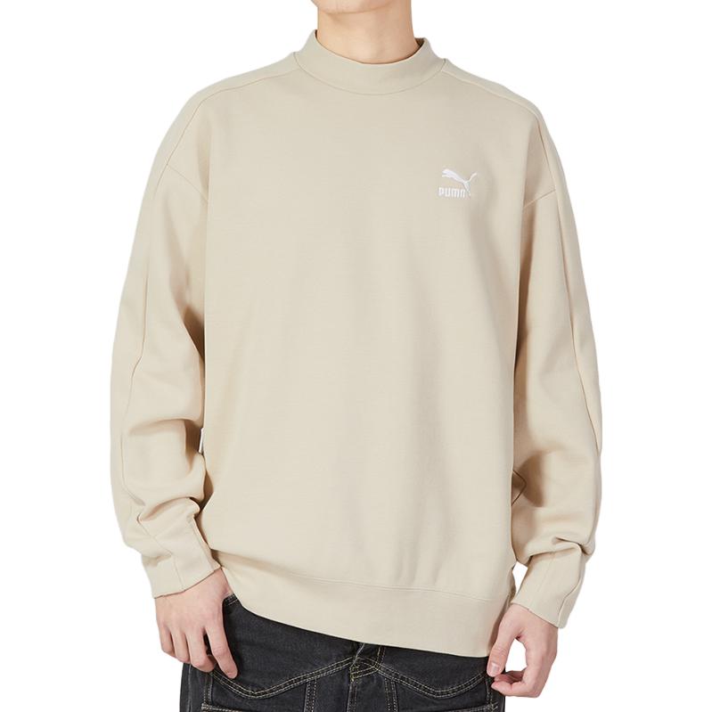 PUMA T7 Mock Neck Crew Dk 'Beige' 620605-88