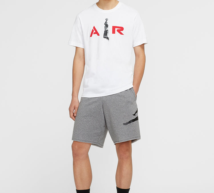 Air Jordan Flying Man Dunk Printing Short Sleeve White T-Shirt CZ2330-100