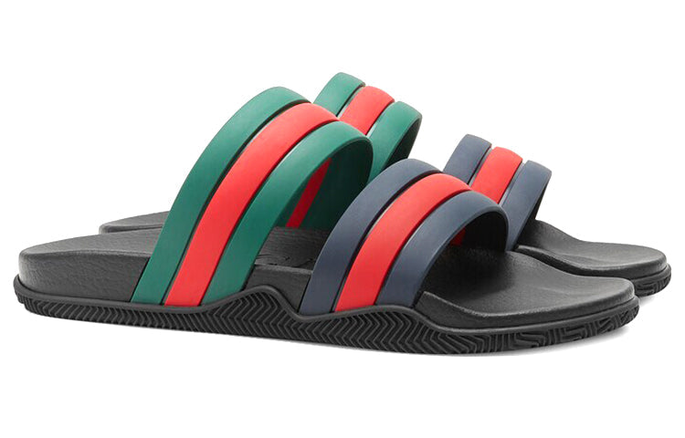 Gucci Agrado Grg Rubber Slide 'Black Blue Green Red' 692381-J8710-8499