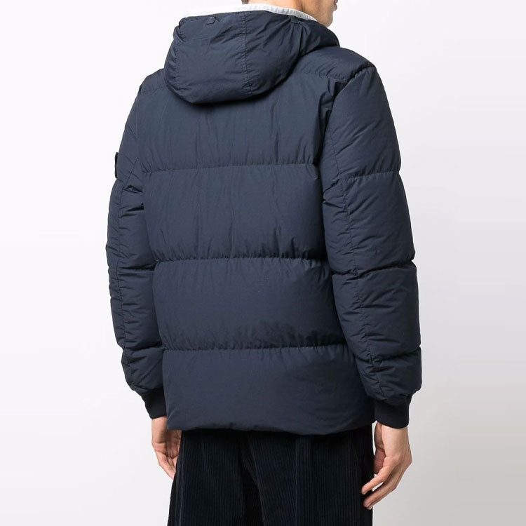 STONE ISLAND Padded Zip-Up Down Coat 'Navy' 751543432-V0020