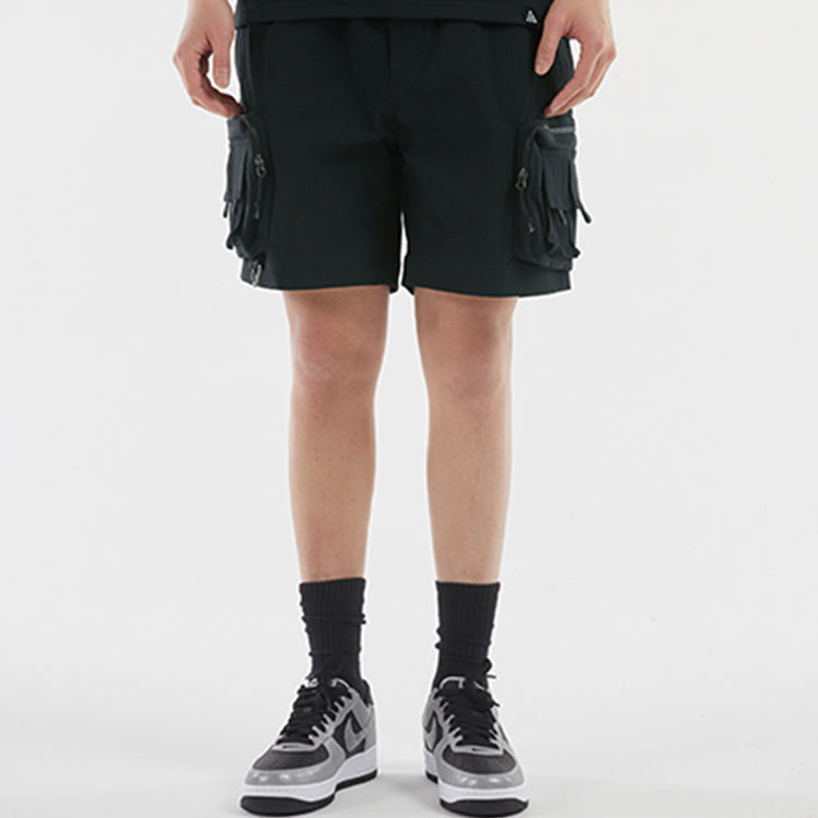 Nike ACG Embroidered Logo Lacing waterproof Multiple Pockets Shorts Black DH8348-010