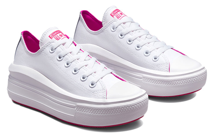 (WMNS) Converse Chuck Taylor All Star Move Low 'White Purple' 572071C