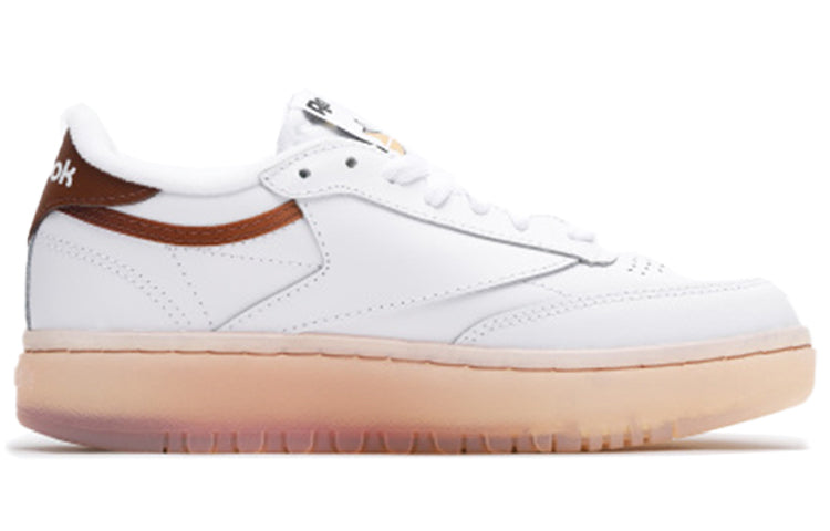 (WMNS) Reebok Club C Double 'White Brown' FX3092