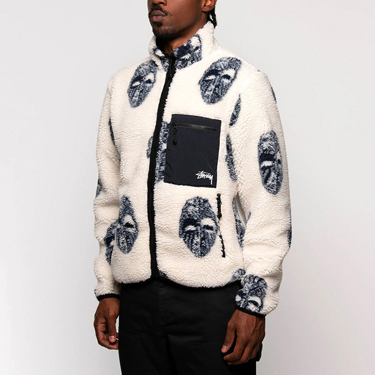 Men's Stussy Printing Pattern Jacket White 279433