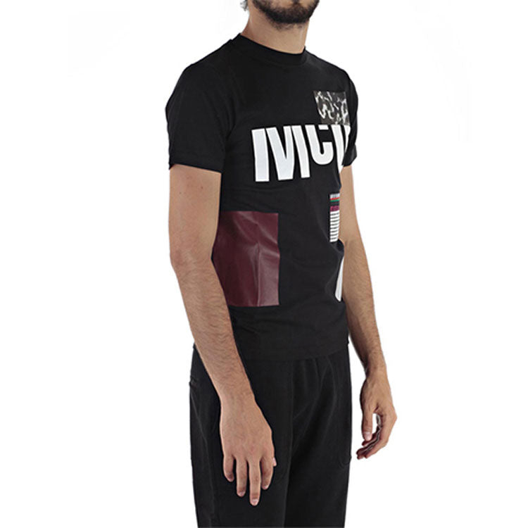 Alexander McQueen Geometry Pattern Printing T-shirt 'Black' 277605-RHT34