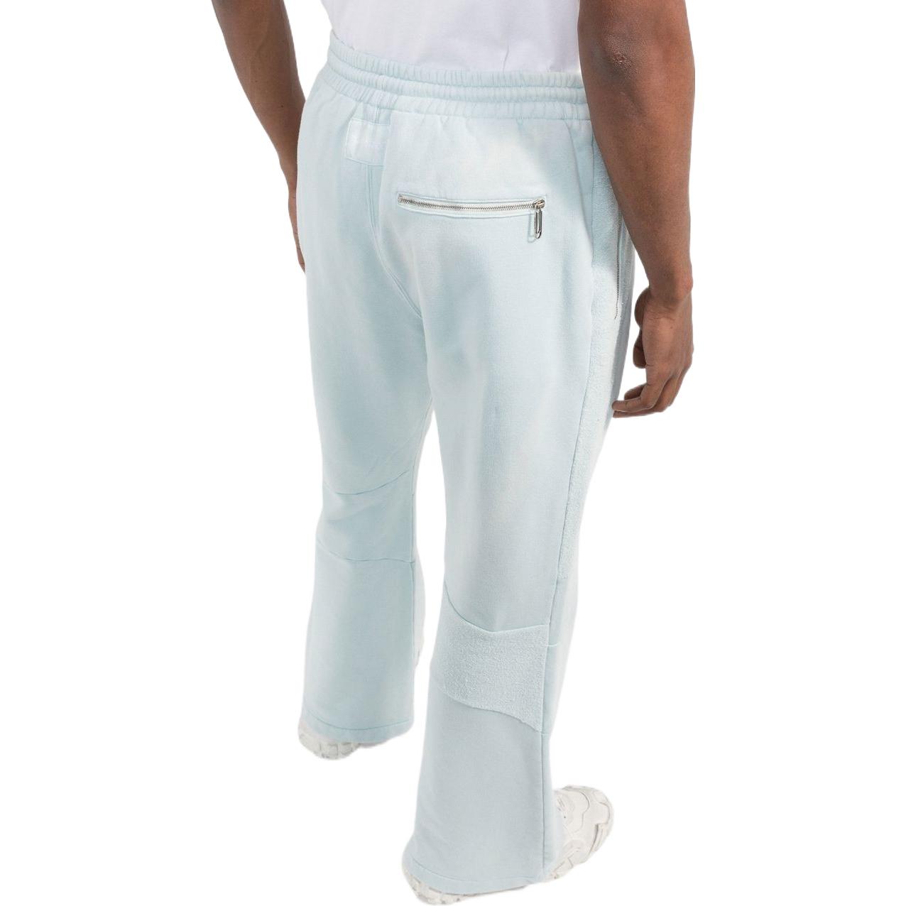 Men's Off-White SS22 Solid Color Drawstring Lacing Sports Pants/Trousers/Joggers Light Blue OMCH045S22FLE0014141