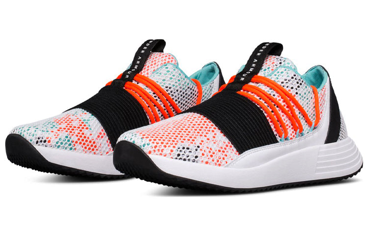 (WMNS) Under Armour Breathe Lace 'White Black Red' 3019973-100