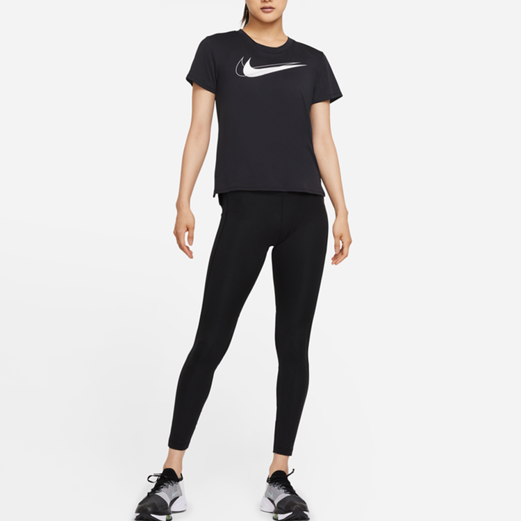 (WMNS) Nike AS W NK DF SWSH Run Top SS Black DD4899-010