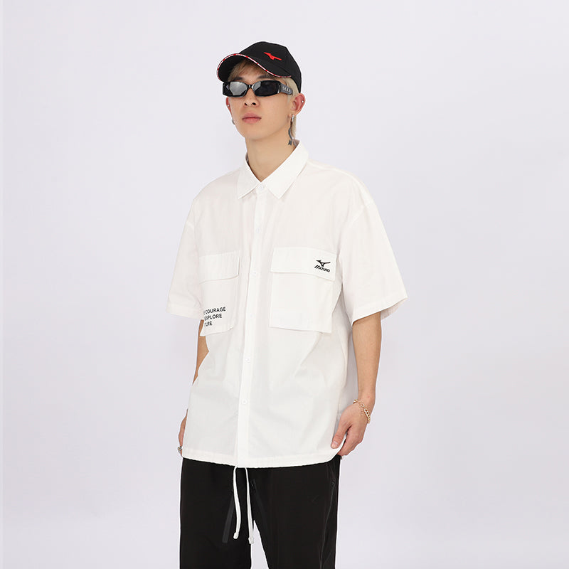 Mizuno Graphic Polo Shirt 'Beige' A2CA3146