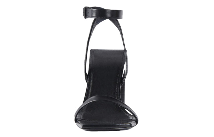 (WMNS) Balenciaga Moon Small Cowhide Straps High Heels Black Sandals 615766WA7601000
