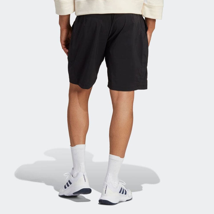 Men's adidas Casual Logo Printing Straight Shorts Black HY8721