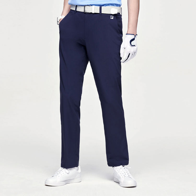 FILA Solid Color Gym Woven Sports Long Pants Blue A11M125806F-NV
