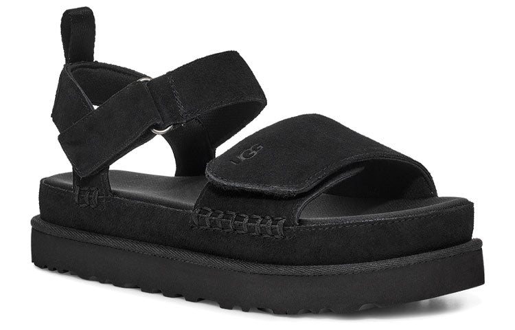 (WMNS) UGG Goldenstar Sandals Black 1117954-BLKS