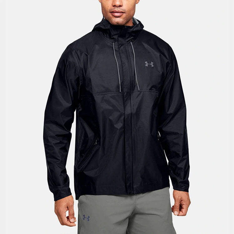 Men's Under Armour Cloudburst Shell Training Sports Jacket Black 1350950-001