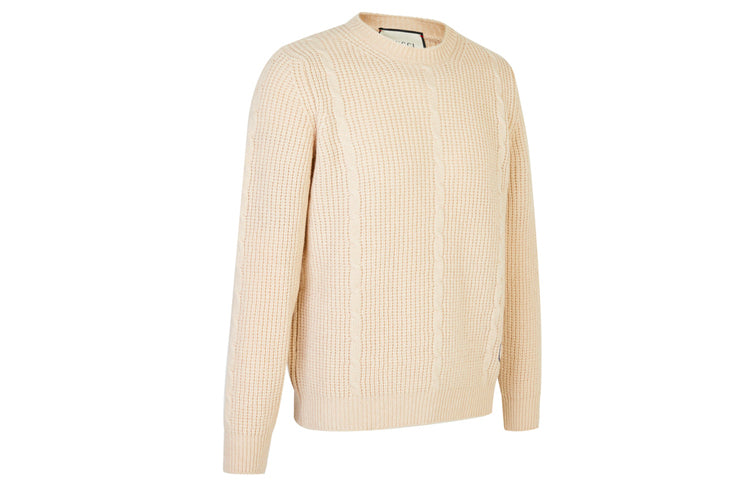 Gucci Waffle-Knit GG Jumper 'Beige' 597732-XKA4K-9772