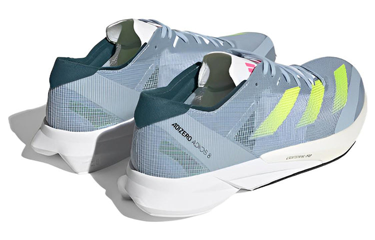 adidas Adizero Adios 8 Shoes 'Wonder Blue Lucid Lemon' H03615