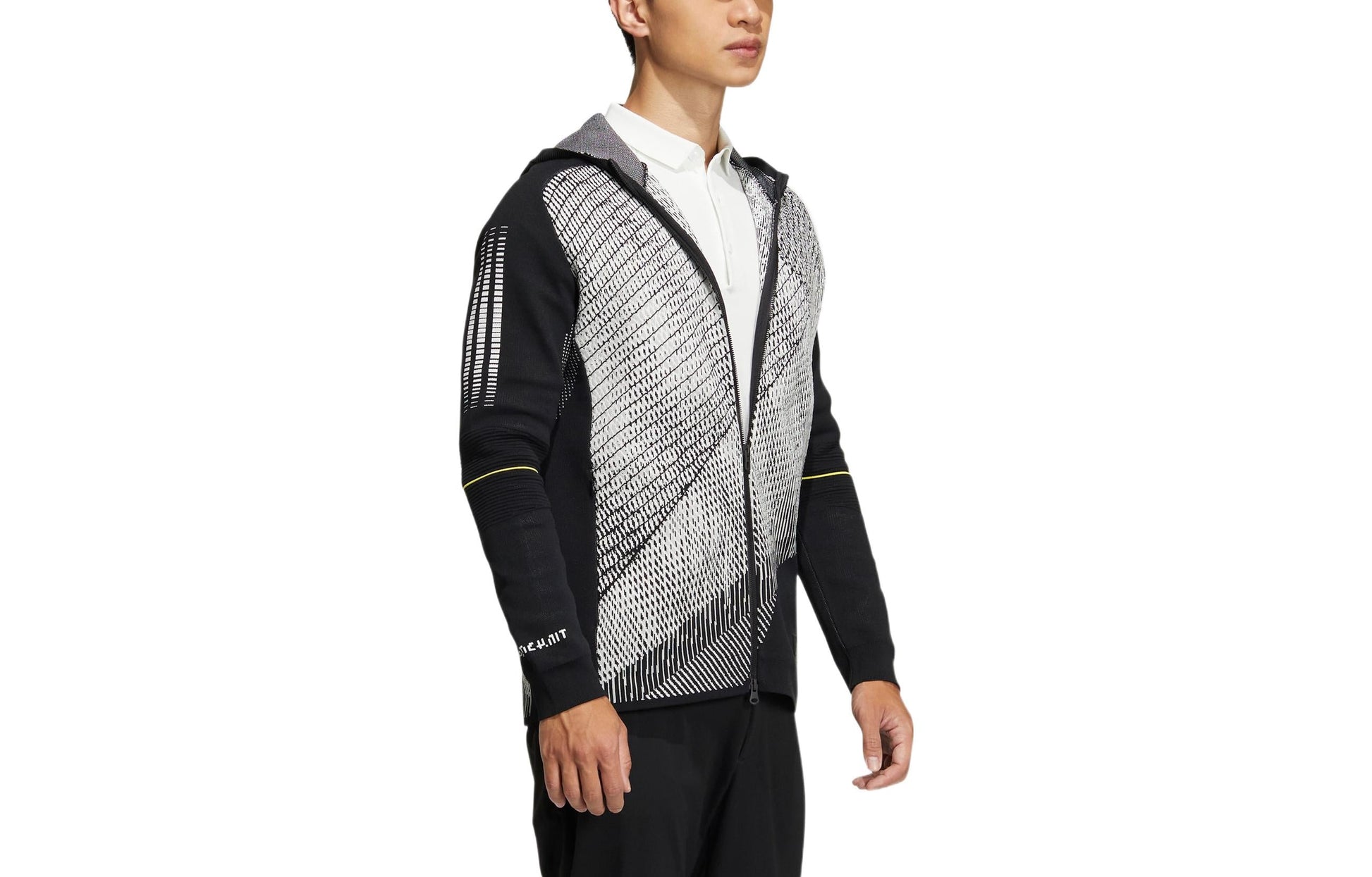 adidas Statement Primeknit Hooded Jacket 'Black' HG4129