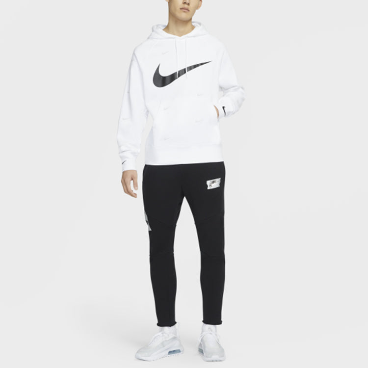 Nike Athleisure Casual Sports hooded Fleece Lined White DA0111-100