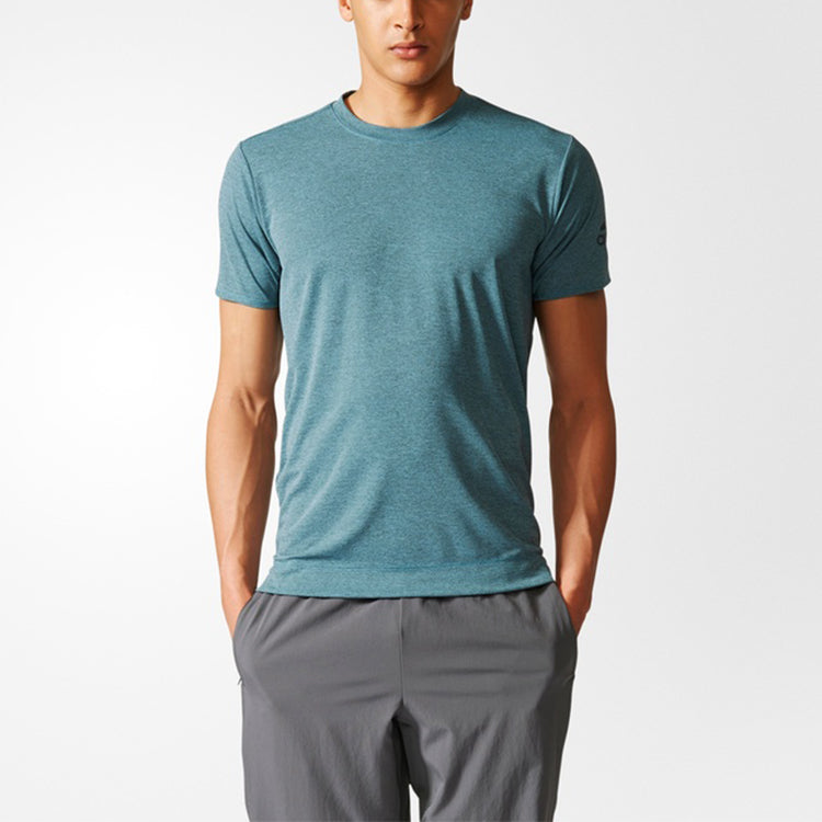 adidas Freelift Chill Running Training Sports Round Neck Short Sleeve Blue CE9524
