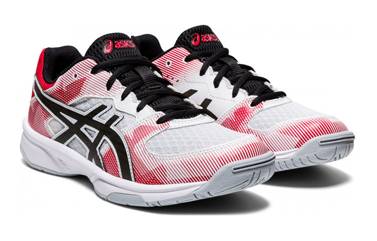 (GS) ASICS Gel Tactic Sport Shoes White/Red 1074A014-102