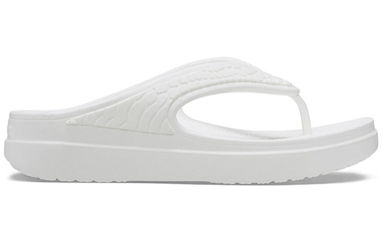 (WMNS) Crocs Sloane Snake Lightweight Cozy Sports Slippers White 206918-100