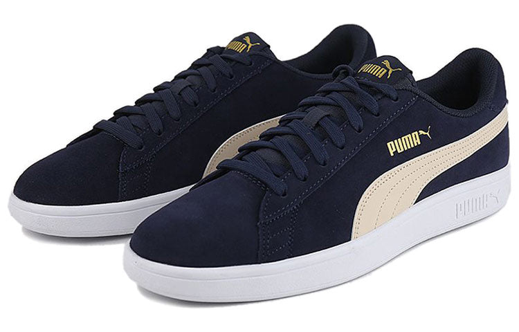PUMA Smash V2 Retro Casual Skateboarding Shoes Unisex Deep Blue 364989-37