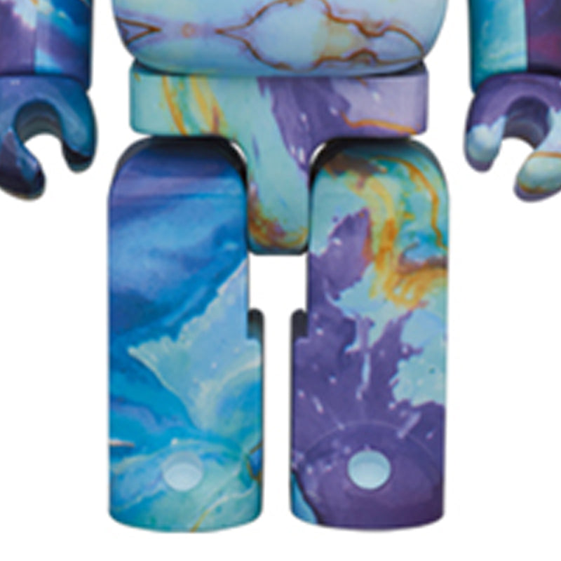 BE@RBRICK marble 400% 'Blue Purple' 4530956592930