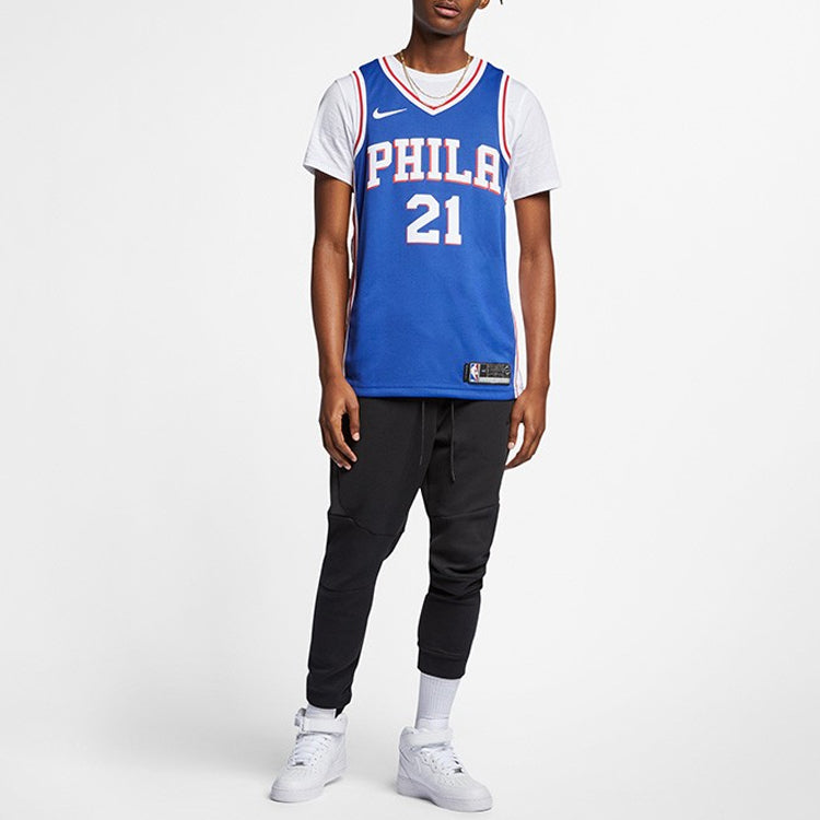 Nike NBA Jersey Basketball Jersey/Vest SW Fan Edition Philadelphia 76ers 21 Team limited Blue 864501-497