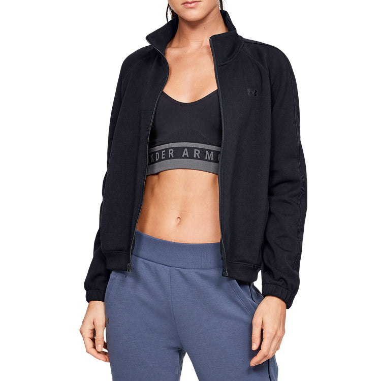 (WMNS) Under Armour Double Knit Jacket Black 1344223-001