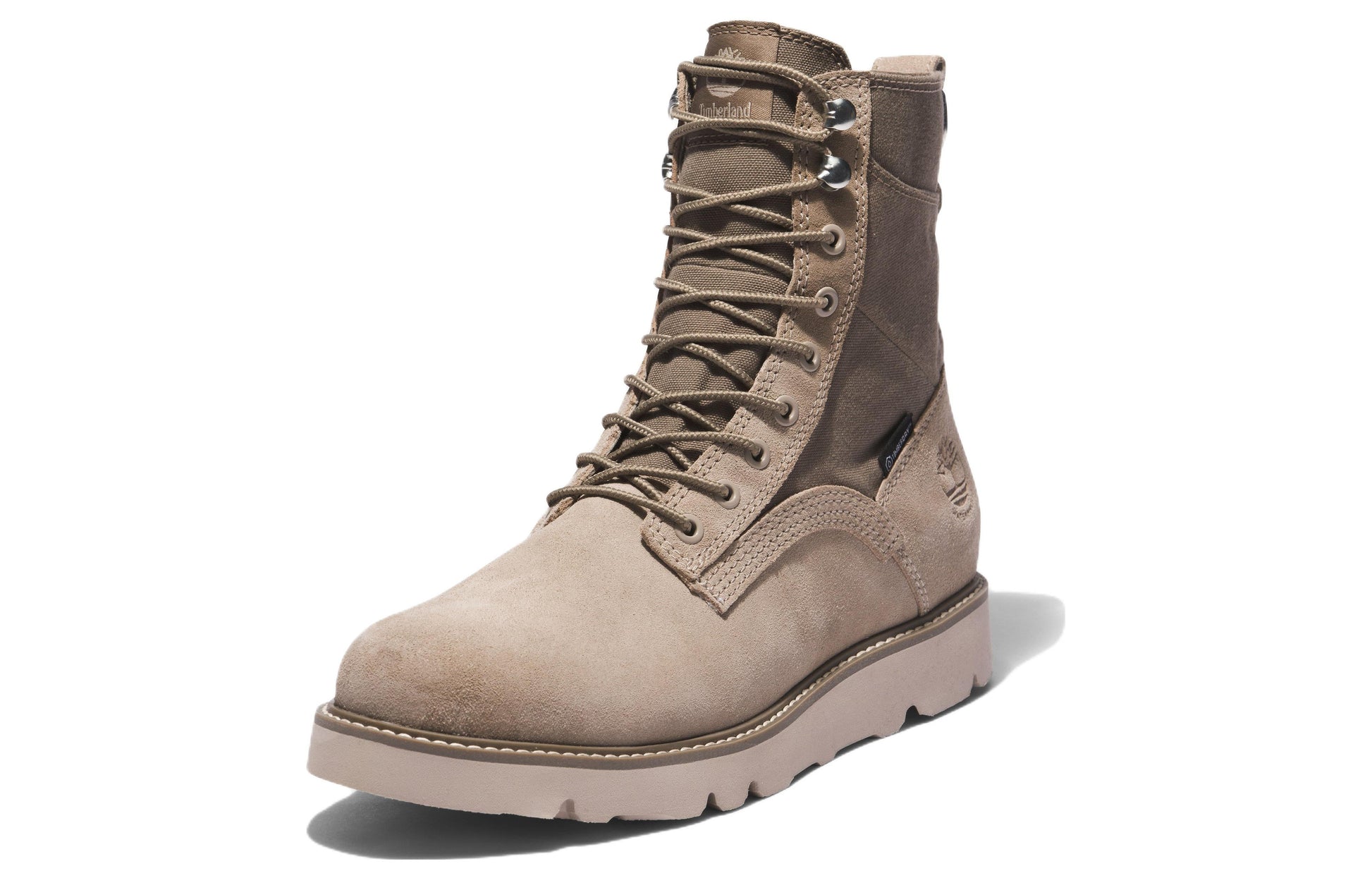 Timberland Vibram Waterproof Leather and Fabric Boots 'Beige Suede' A5M8VK51