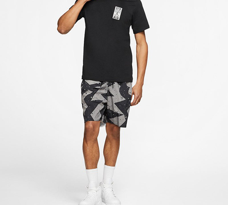 Air Jordan Back Stadium Large Printing Short Sleeve Black CJ6291-010