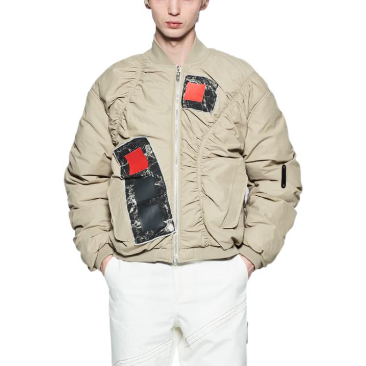 A-COLD-WALL* Cubist Ruched Bomber Jacket 'Dark Stone' ACWMO131