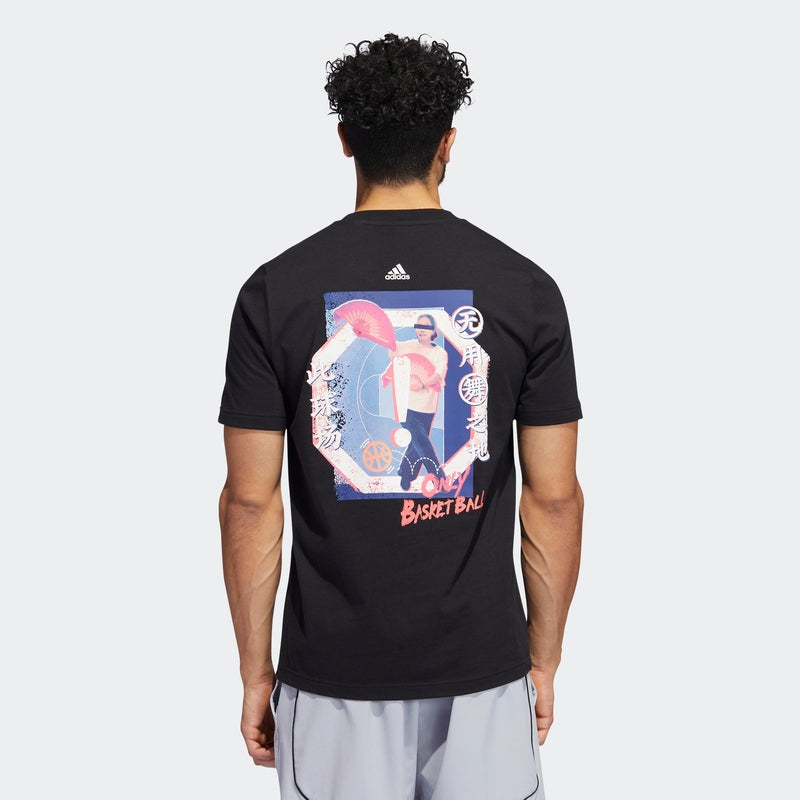 adidas Graphic Shirts Asia Sizing 'Black' HS6615