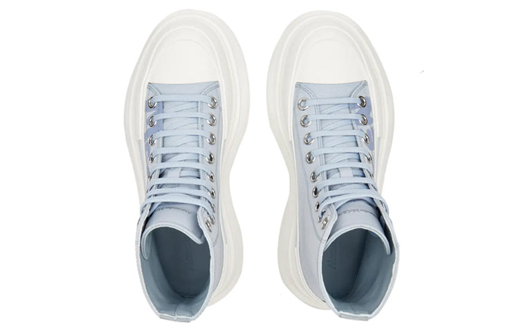 (WMNS) Alexander McQueen Tread Slick Boots 'Sky Blue White' 708752W4RQ24632
