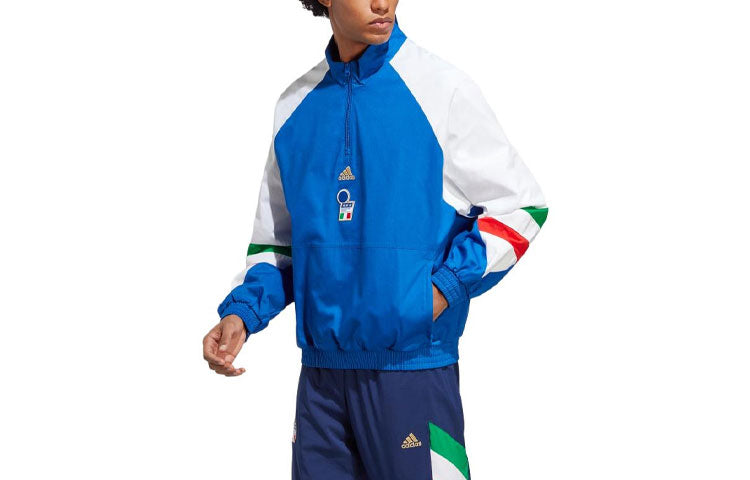 adidas Italy Icon Jacket Asia Sizing 'Royal Blue' HT2188