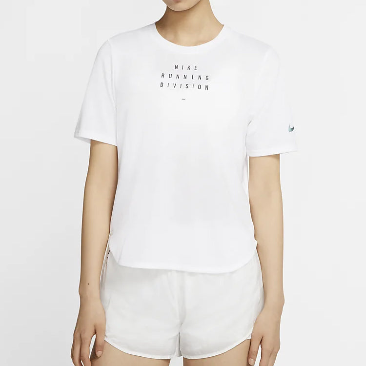 (WMNS) Nike SS20 Athleisure Casual Sports Short Sleeve White CV1876-100