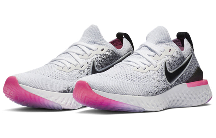 (WMNS) Nike Epic React Flyknit 2 'Oreo Pink' BQ8927-103