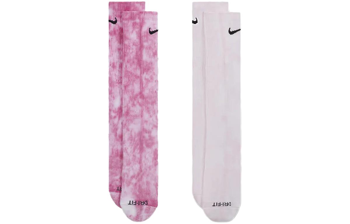 Nike Everyday Plus Cushioned Tie-Dye Crew Socks 2 Pairs 'Multi' DM3407-913