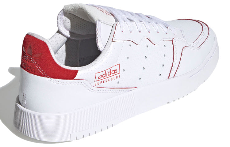 adidas Supercourt 'Cloud White Scarlet' FU9741