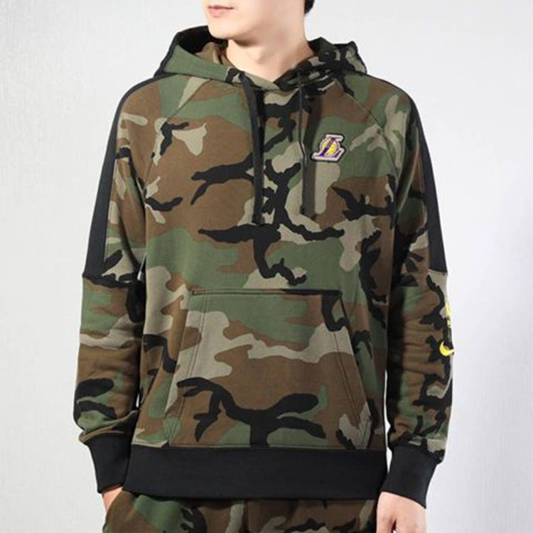 Nike Lakers Pullover Camouflage Green BQ5030-222