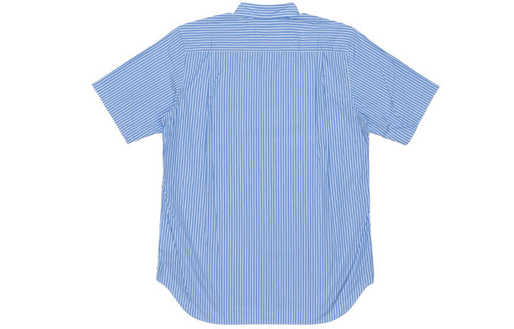 (WMNS) COMME des GARCONS PLAY Striped Short Sleeve Shirt Black Emblem 'Blue' AZ-B021-051-1