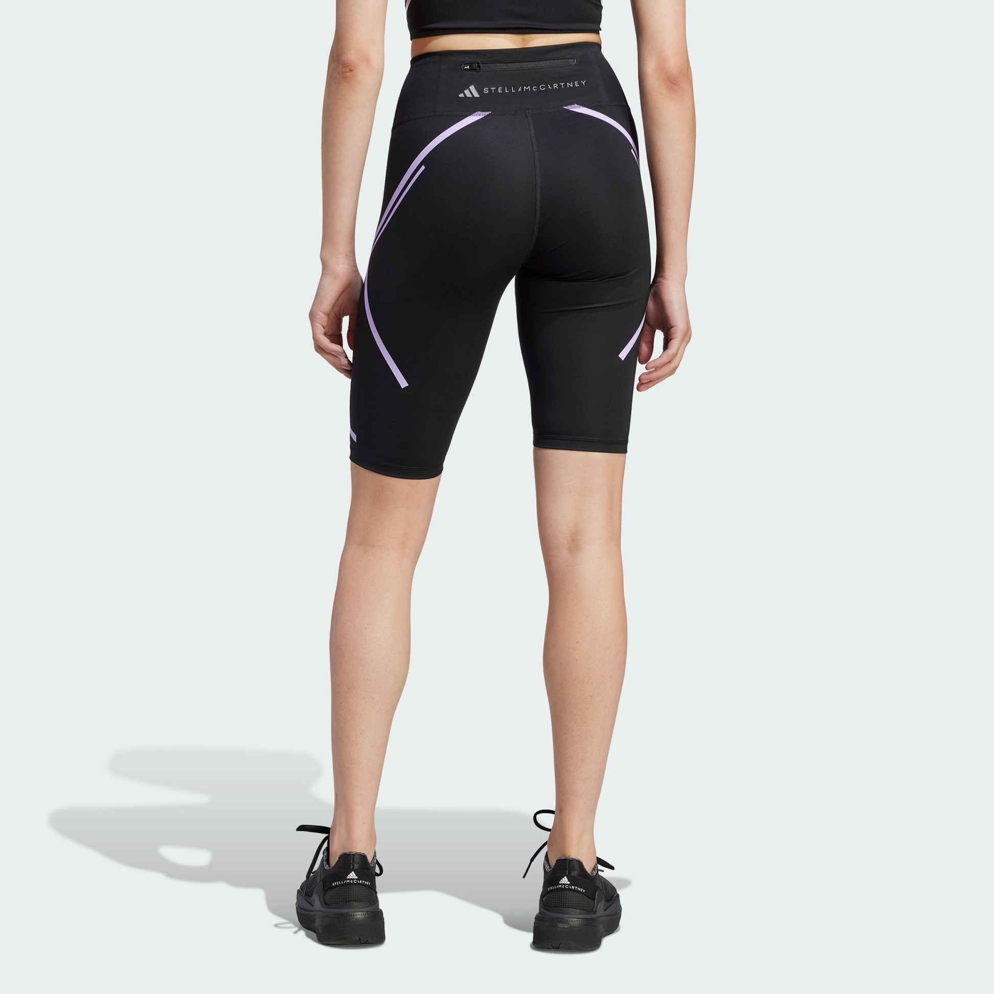 (WMNS) adidas by Stella McCartney Truepace Bike Running Leggings 'Black Purple' IB6804